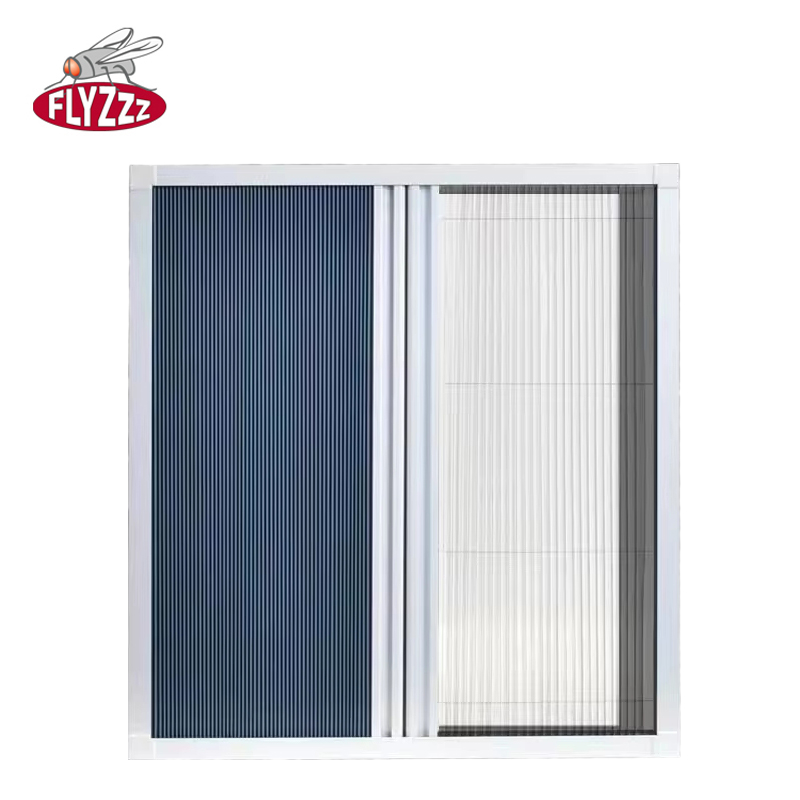 Pleated window screen